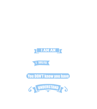 I am an accountant I solve problems model negru pe tricou