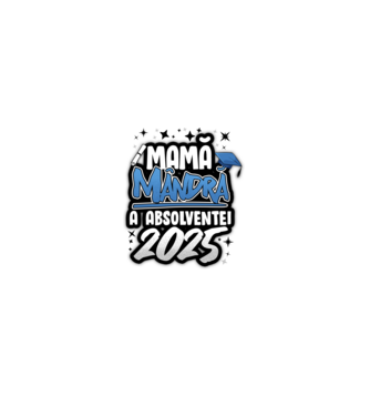 Mamă Mândră a absolventei model alb pe tricou