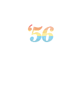 Retro Birthday 1956 model alb pe tricou