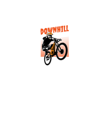 TR Downhill model negru pe tricou