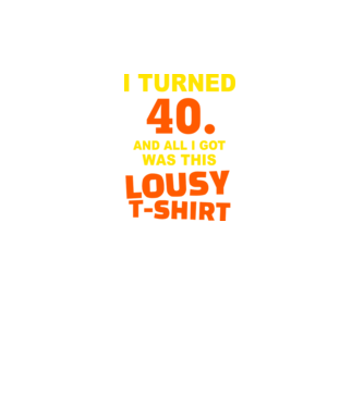 Lousy T-shirt 40 model negru pe tricou