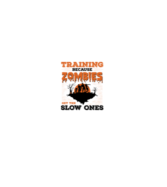 Zombies get the slow ones model gri pe tricou