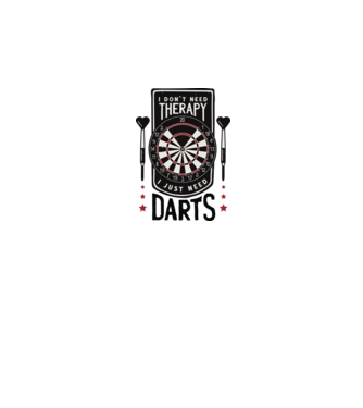 Darts Therapy model gri pe tricou