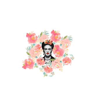 Frida Kahlo 2 model alb pe tricou