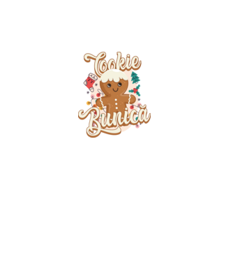 Cookie bunică model alb pe tricou
