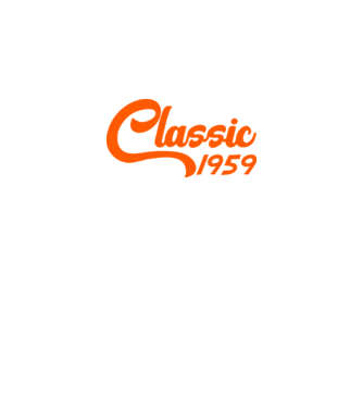 Classic 1959 model negru pe tricou