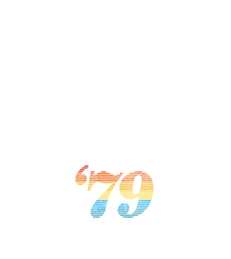Retro Birthday 1979 model negru pe tricou