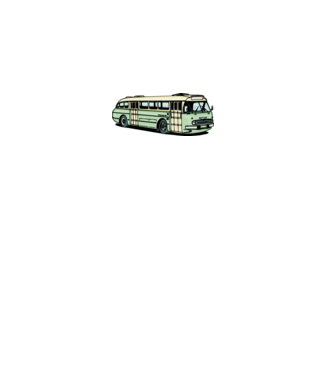 Autobuze model gri pe tricou