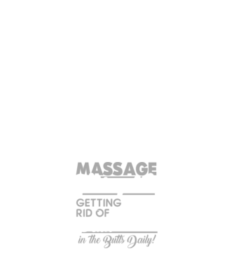 Massage pain model alb pe tricou