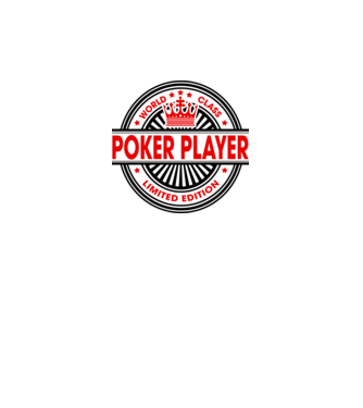 World class JUCĂTOR POKER model alb pe tricou