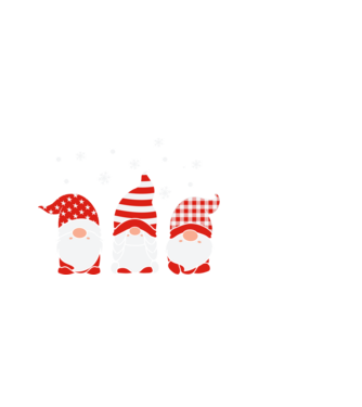 Xmas gnomes model alb pe tricou
