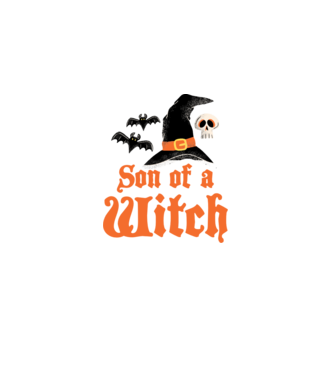 Son of a witch model alb pe tricou