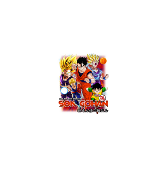 gohan dragonball model negru pe tricou