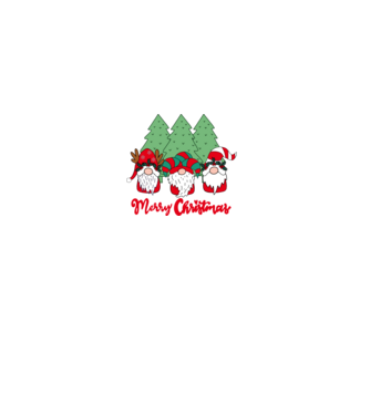 Merry christmas gnomes model negru pe tricou