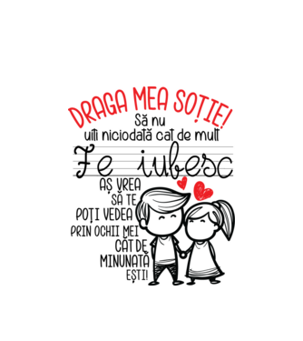 dragul meu soț javitott2411 model alb pe tricou