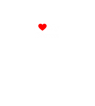 i ove my horse model negru pe tricou