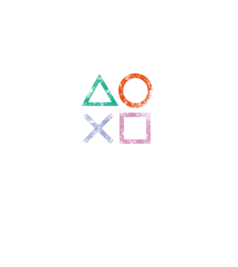 PlayStation icon model negru pe tricou