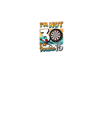 Darts Birthday 30 years old model negru pe tricou