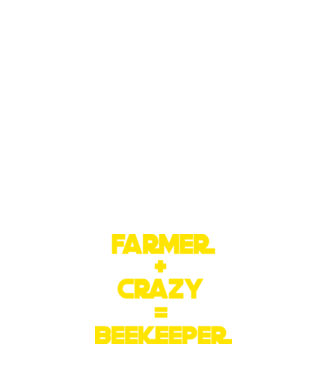Farmer crazy beekeeper model negru pe tricou
