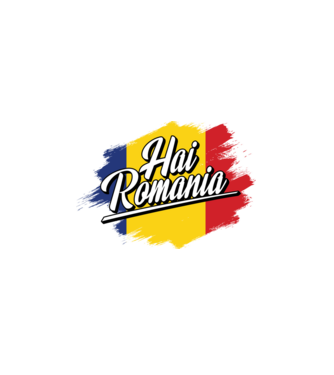 Inscripție cu steag model alb pe tricou
