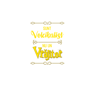 sunt voleibalist, nu un vrăjitor model negru pe tricou