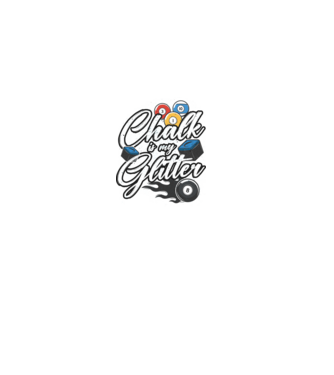 Chalk is my glitter model negru pe tricou