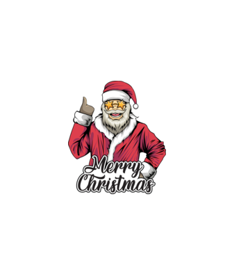 Merry christmas Santa model roșu pe tricou