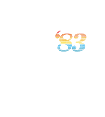 Retro Birthday 1983 model galben neon pe tricou