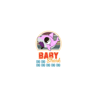 BabyGIRL shark model negru pe tricou