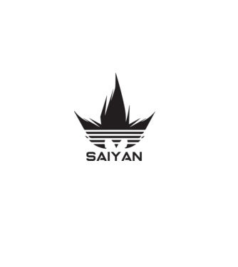 saiyan logo model roz deschis pe tricou