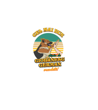 Cel mai bun stăpân de ciobănesc german vreodată! model negru pe tricou