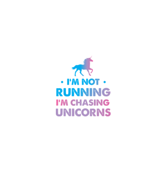 Unicorn Alergare model alb pe tricou