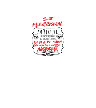 sunt electrician am 3 laturi model galben neon pe tricou