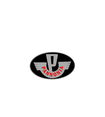 Logo Pannonia model alb pe tricou