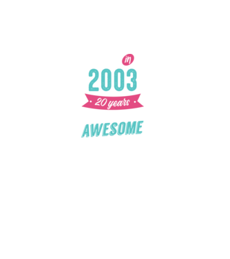 Made in 2003 model negru pe tricou