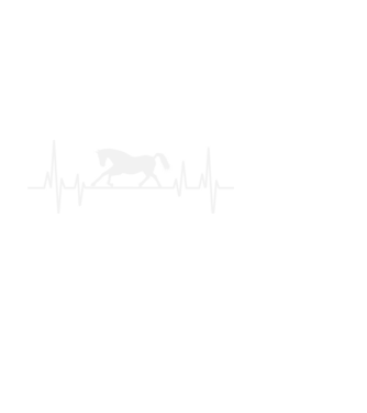 horse heartbeat model alb pe tricou
