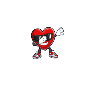 Dab inima model gri pe tricou
