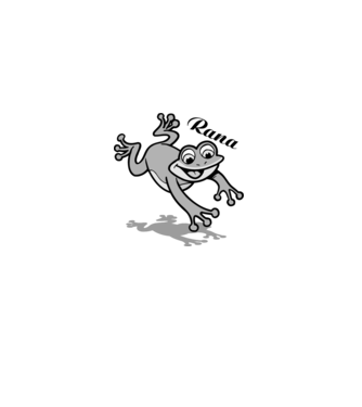 Frog model alb pe tricou