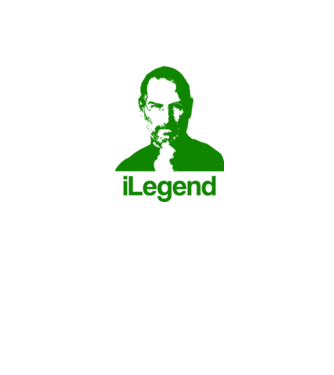 iLegend Steve Jobs model alb/roșu pe tricou