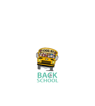 Back to school bus model negru pe tricou