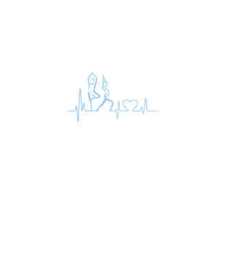 Inimă Yoga model alb pe tricou