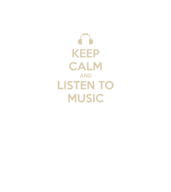 keep calm and listen to music model negru pe tricou