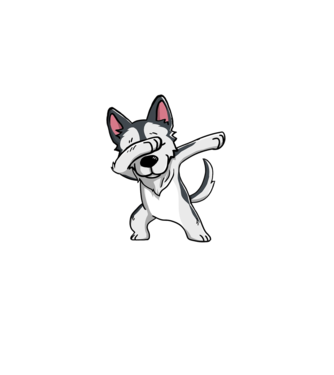 Husky DAB model verde pe tricou