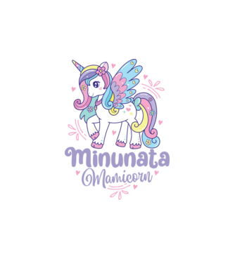 Minunata Mamicorn model alb pe tricou