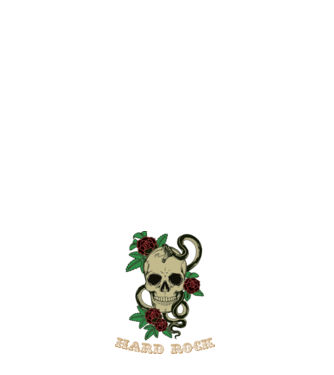 Hard Rock 1 model alb pe tricou