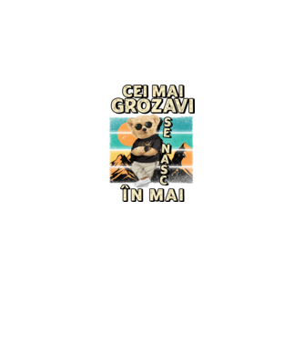RETRO teddy MAI model negru pe tricou