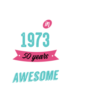 MADE IN 1973 model negru pe tricou