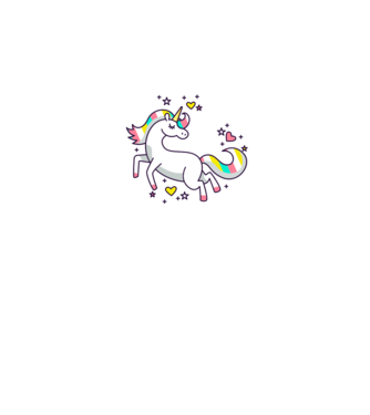 Unicorn Spark model gri pe tricou
