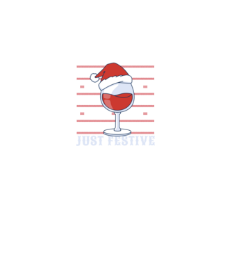 Not drunk just festive ugly sweater model negru pe tricou
