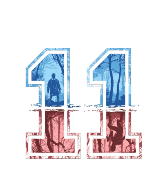 11 eleven stranger things model alb pe tricou